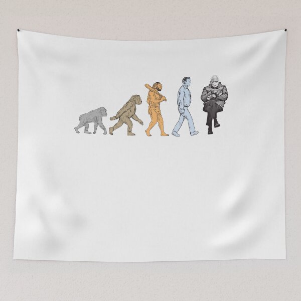 Item preview, Bernie Sanders Mittens Funny Evolution Meme Inauguration Day designed and sold by trendo.