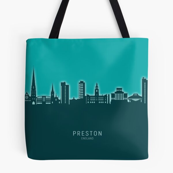 Artikelvorschau, Preston England Skyline entworfen und verkauft von ArtPrints.