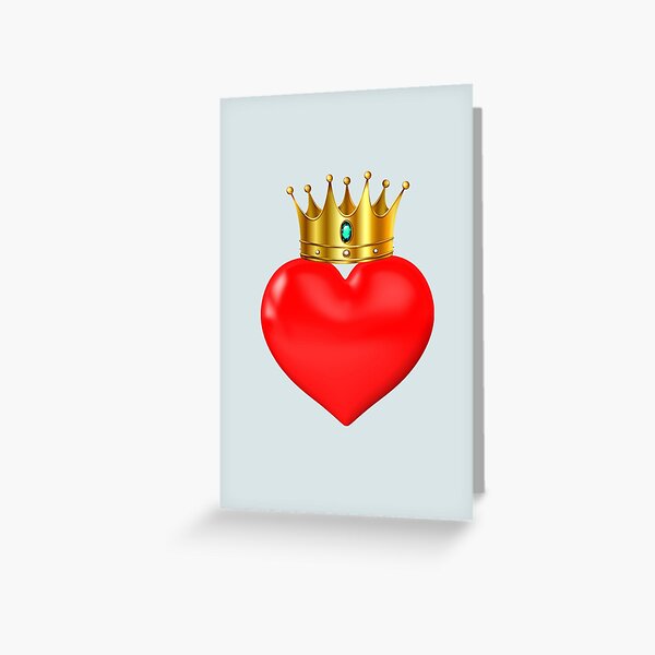 Crown heart Greeting Card