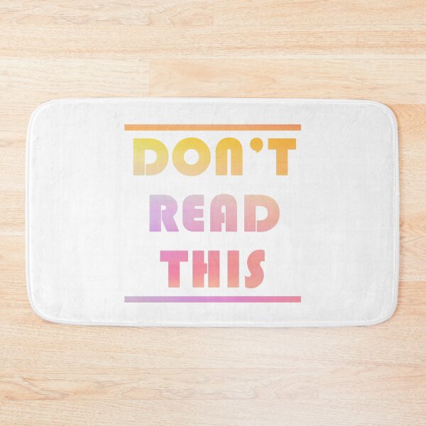 Item preview, Don't read this designed and sold by Olemon.