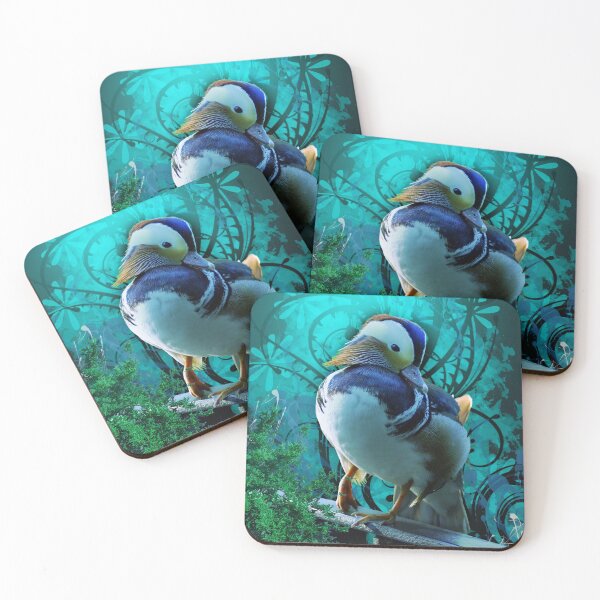 Item preview, Mandarin duck sitting on a fence designed and sold by koalas1414.