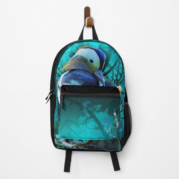 Item preview, Mandarin duck sitting on a fence designed and sold by koalas1414.