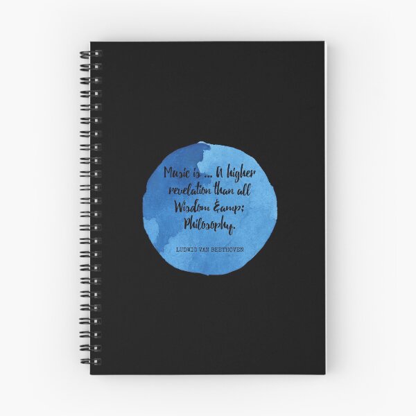 Artikelvorschau, Ludwig van Beethoven - Musik ist ... Eine höhere Offenbarung als alle Weisheit & amp; Philosophie entworfen und verkauft von SocraticQuotes.