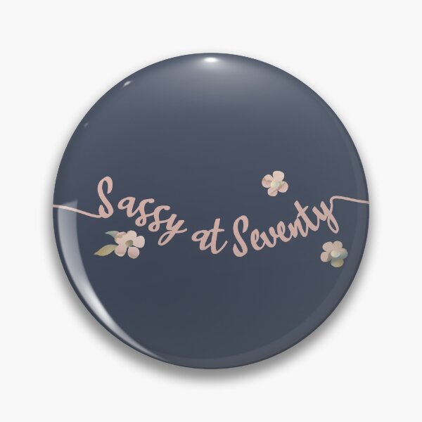 Item preview, Sassy at 70, a pretty 70th birthday gift range.  Age is just a number in dusky navy blue designed and sold by Caroline Laursen.