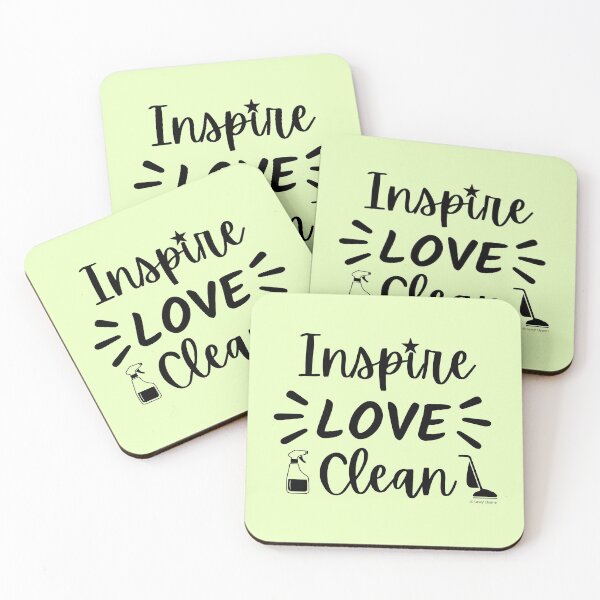 Item preview, Inspire Love Clean Fun Vacuum And Spray Bottle Housekeeping Lady Gifts designed and sold by SavvyCleaner.