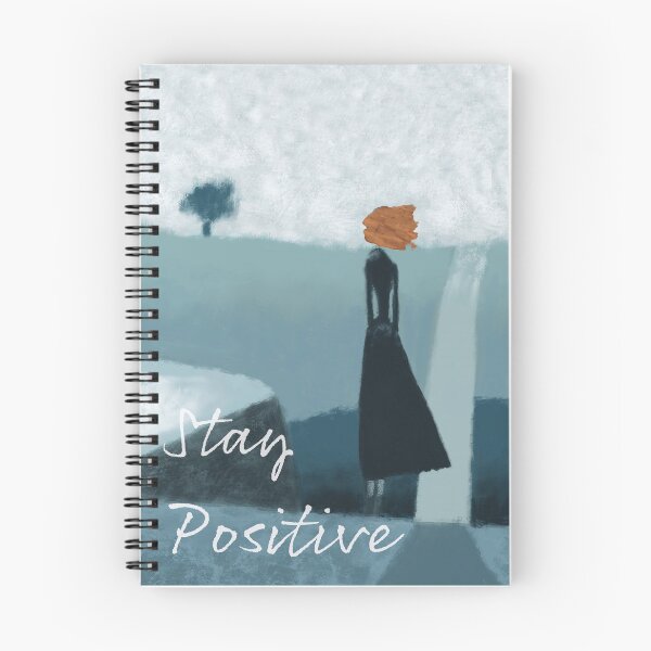 Item preview, There is always a patch of blue sky. Look for it! Uplifting message in dark blue designed and sold by AnimalBloo.