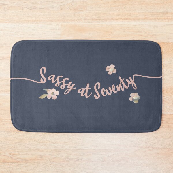 Item preview, Sassy at 70, a pretty 70th birthday gift range.  Age is just a number in dusky navy blue designed and sold by Caroline Laursen.