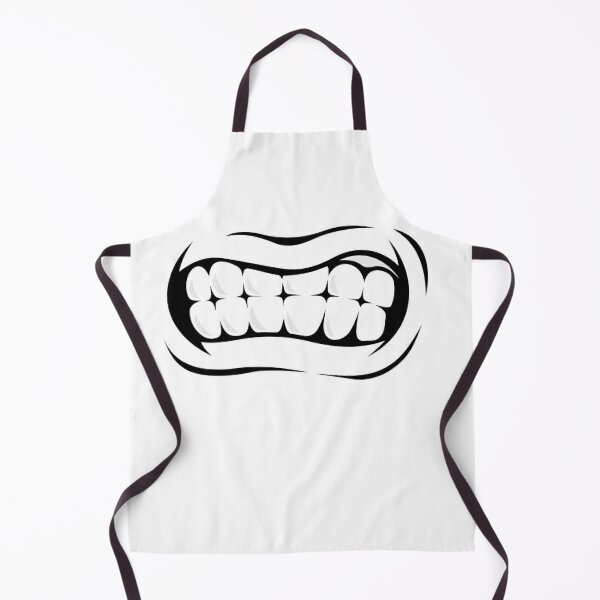 Big Mouth with Teeth Design Apron