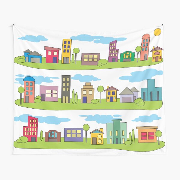 My Little Town Tapestry