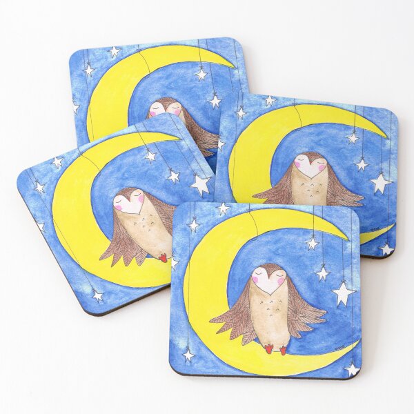 Item preview, Crescent Moon Owl designed and sold by Suz Wood.