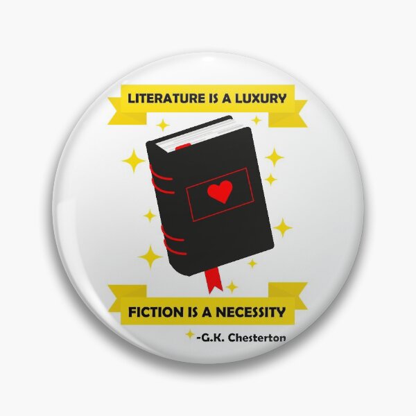 Item preview, Fiction is a Necessity Book Quote designed and sold by Dr-Faustus.