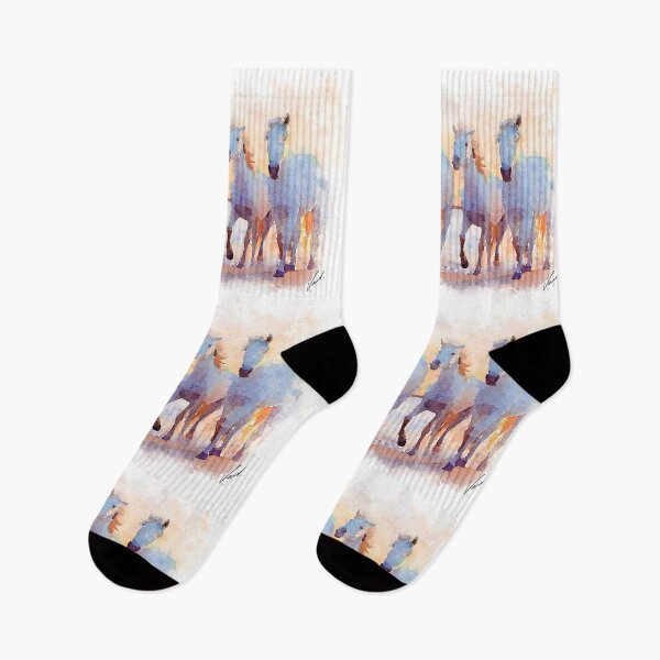 Item preview, Horses - original watercolor by Vart. designed and sold by vartstudio.