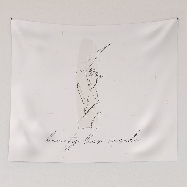 Item preview, Beauty lies inside - abstract line art designed and sold by Cozy-Dreams.