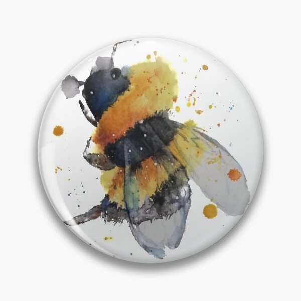 Item preview, The bee in my garden in watercolor designed and sold by Maryse-Montron.