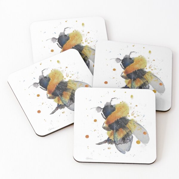Item preview, The bee in my garden in watercolor designed and sold by Maryse-Montron.