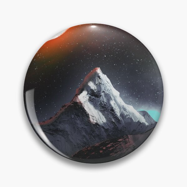 Item preview, Fire Moon Burning Planet Digital Art Universe Stars Nebula Photo Manipulation Mountains designed and sold by WillPowerApp.