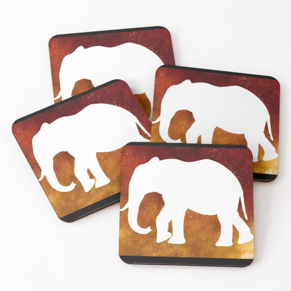Item preview, Elephant Sunset designed and sold by pawprintsart.