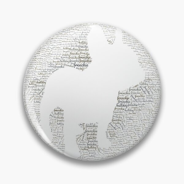 Item preview, Buckó Frenchie / WordCloud Silhouette 2 (inverso) designed and sold by BuckoFrenchie.