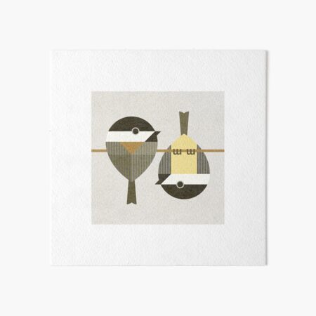 Chickadees Art Board Print