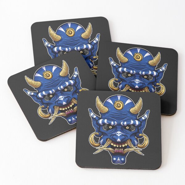 Item preview, Japanese folklore inspired Demon - Blue designed and sold by asasu.