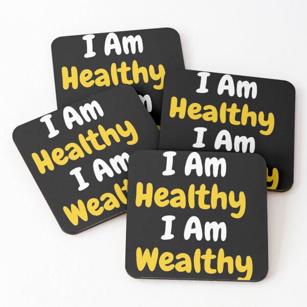 Item preview, I Am Healthy I Am Wealthy  designed and sold by ShopManea.