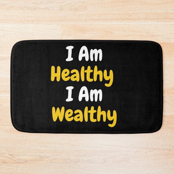 Item preview, I Am Healthy I Am Wealthy  designed and sold by ShopManea.