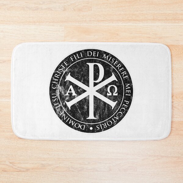 Item preview, chirho, chi rho, christogram, jesus, IESU,  CHRISTE black,  gifts for catholics, Christian Gifts, cross, designed and sold by St Joseph Art.