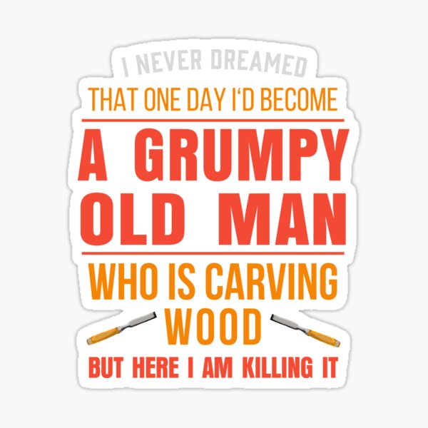 Woodcarving Wood Carver Woodwoorking Wood carving Sticker