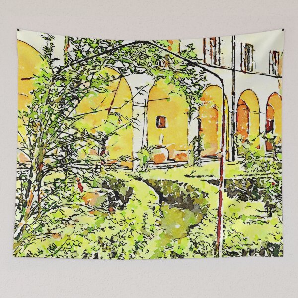 Item preview, Istituto Emiliani: garden of the cloister of the convent designed and sold by Giuseppe Cocco.
