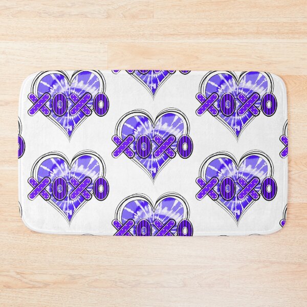 Item preview, Tie Dye Purple Heart XOXO Romantic designed and sold by MisPuHoney.