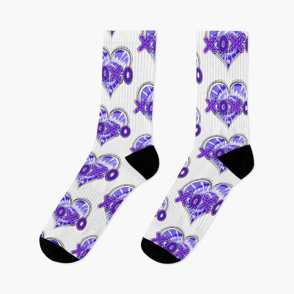 Item preview, Tie Dye Purple Heart XOXO Romantic designed and sold by MisPuHoney.