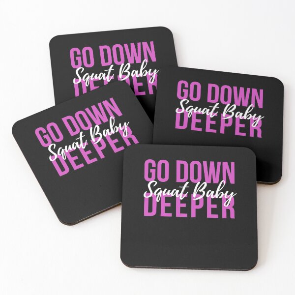 Item preview, Go Down Deeper Squat Baby - Workout shirt racer-back tank top for woman casual and gym wear designed and sold by gloriaC CREATE.