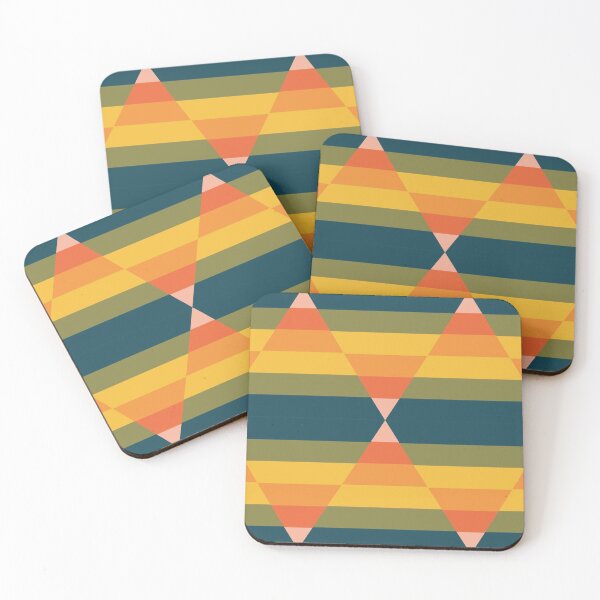 Item preview, Colorful Triangles Geometry - Abstract Pattern designed and sold by Promedia.