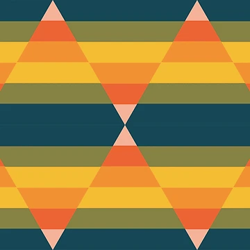 Artwork thumbnail, Colorful Triangles Geometry - Abstract Pattern by Promedia