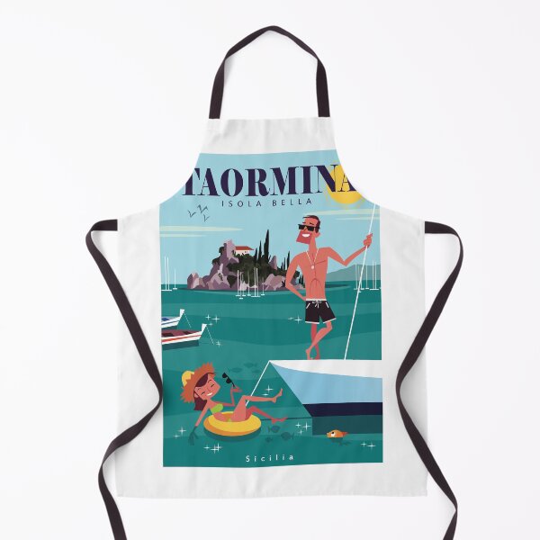 Item preview, Taormina travel poster designed and sold by GAGodel.