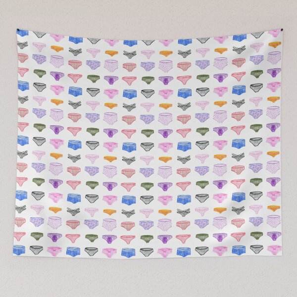 Item preview, Cute funny panties pattern designed and sold by TanyaMakesART.