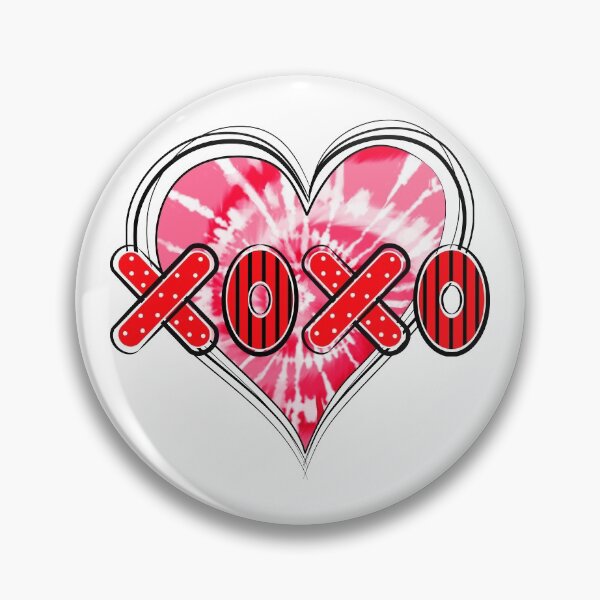 Item preview, Tie Dye Red Heart XOXO Sweet designed and sold by MisPuHoney.