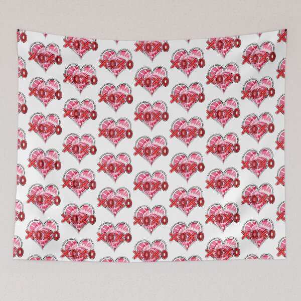 Item preview, Tie Dye Red Heart XOXO Sweet designed and sold by MisPuHoney.