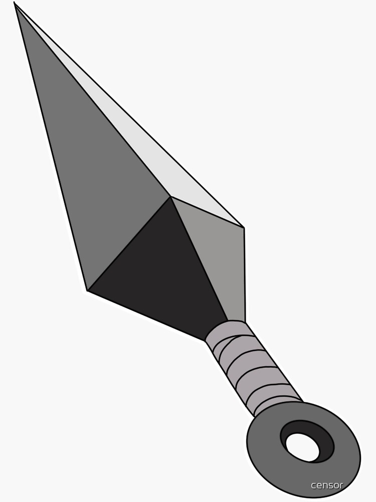 Thumbnail 3 of 3, Sticker, Anime Kunai Knife designed and sold by Cear-the-Baka.
