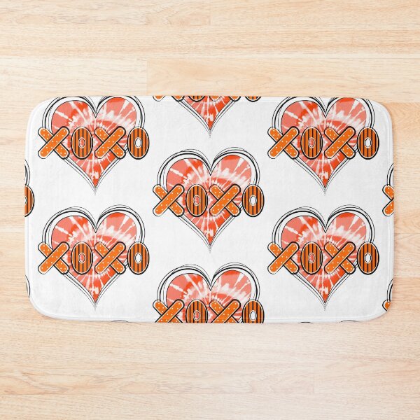 Item preview, Tie Dye Orange Heart XOXO Fashion designed and sold by MisPuHoney.