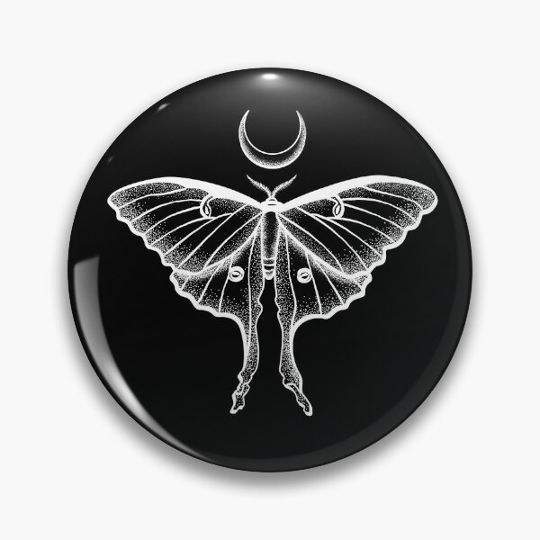 Artikelvorschau, Luna Moth White Insect Crescent Moon Schönes elegantes Design für Insekten- oder Insektenliebhaber entworfen und verkauft von OopteesLydia.