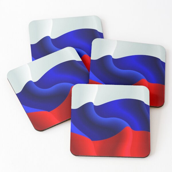 #Российский #флаг, Флаг российской федерации, #Russian #Flag, Flag of the Russian Federation, Russia, Russian, flag, Russian Federation Coasters (Set of 4)