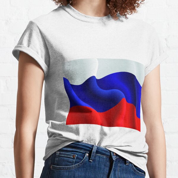 #Российский #флаг, Флаг российской федерации, #Russian #Flag, Flag of the Russian Federation, Russia, Russian, flag, Russian Federation Classic T-Shirt