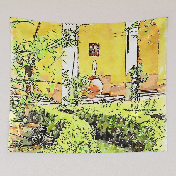 Item preview, Istituto Emiliani: garden of the cloister of the convent designed and sold by Giuseppe Cocco.