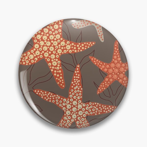 Item preview, Sea stars - starfish fun in the ocean earthy colours designed and sold by susyrdesign.