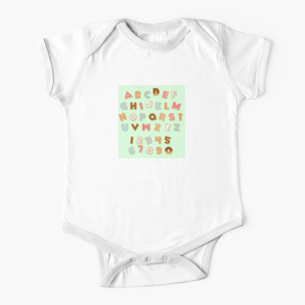 Abcd Short Sleeve Baby One Piece Redbubble