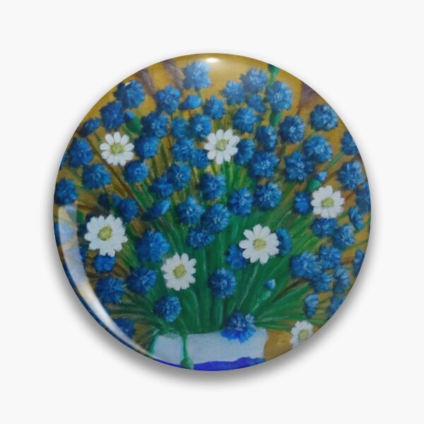 Item preview, Cornflowers in a vase painting designed and sold by Misschemical.