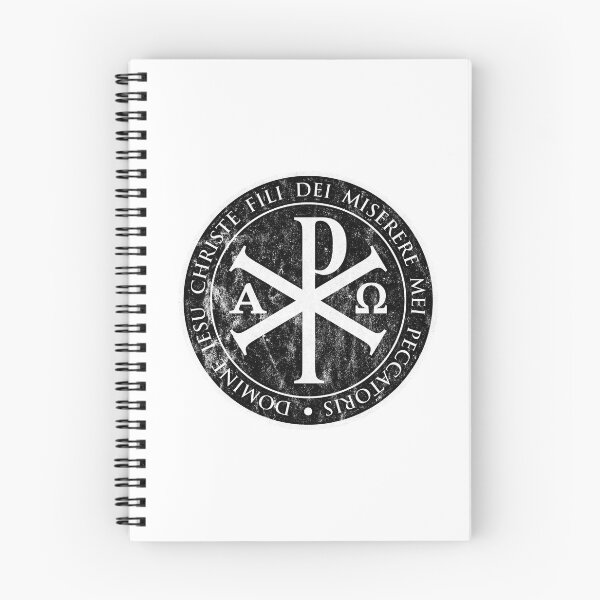 Item preview, chirho, chi rho, christogram, jesus, IESU,  CHRISTE black,  gifts for catholics, Christian Gifts, cross, designed and sold by St Joseph Art.