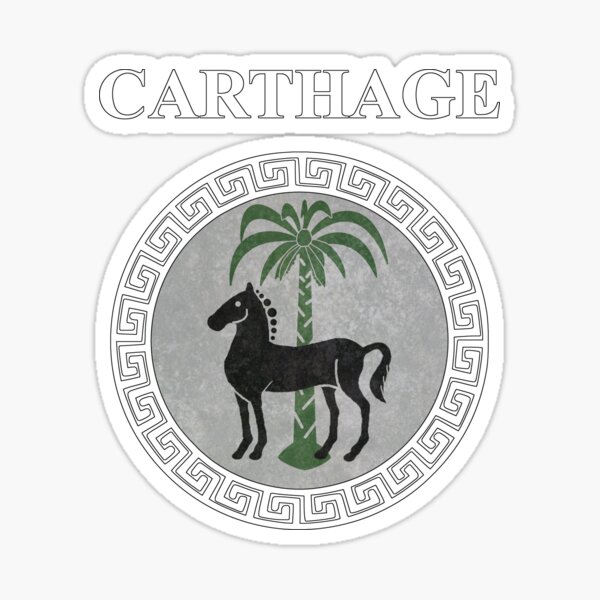 Carthage Ancient Symbol of Qart-Hadasht Sticker