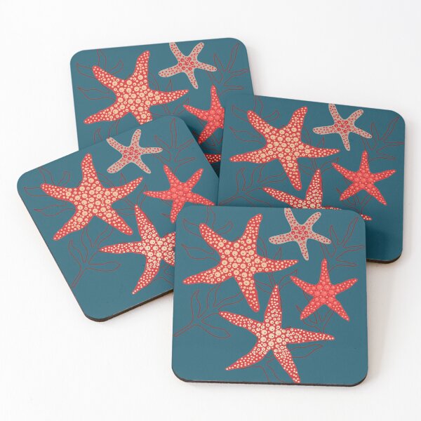 Item preview, Sea stars - starfish fun in the ocean red colours designed and sold by susyrdesign.